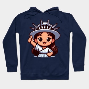 A Whimsical Tribute to American Culture in Cartoon Style T-Shirt Hoodie